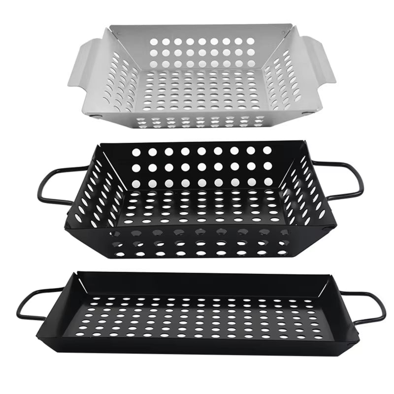 BBQ Grill Plates Vegetable Grill Pans for Outdoor Grill Wok Grill Cookwares