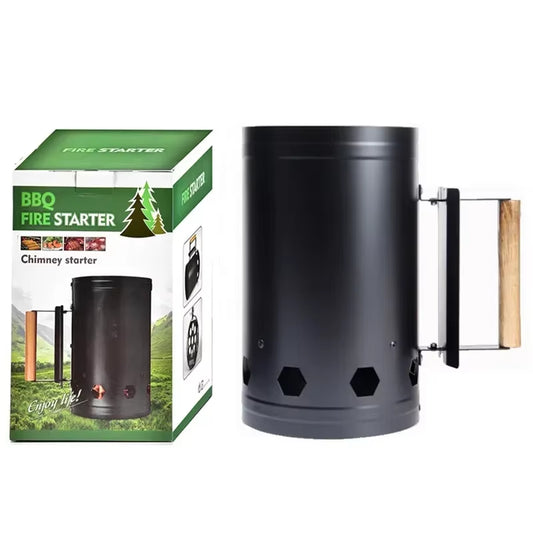 Chimney Quick Fire Coal Starter Can Lighting Barrel Camping Barbecue Can Charcoal Barrel Carbon Stove Charcoal Lighter